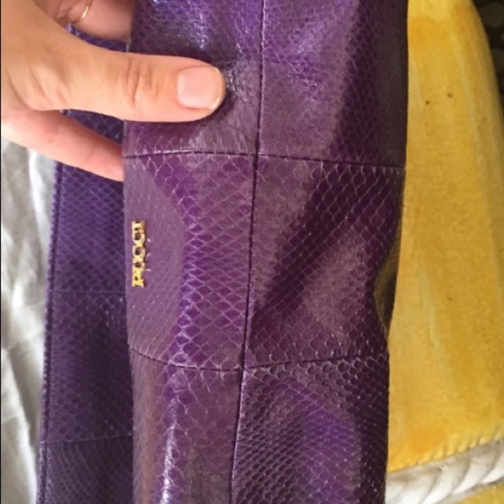 Emilio Pucci Snakeskin Python Clutch Reserved - image 5